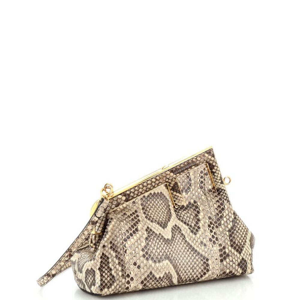 Fendi First Bag Python Small Neutral - Picture 2 of 8